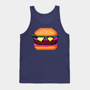 Pixel art burger 4 Tank Top